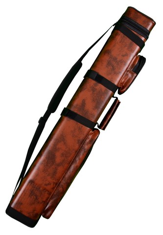 3X6 Hard Pool Cue - Billiard Stick Carrying Case Brown